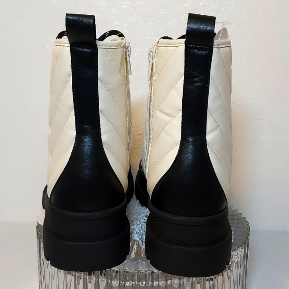 Girls Quilted Combat Boot